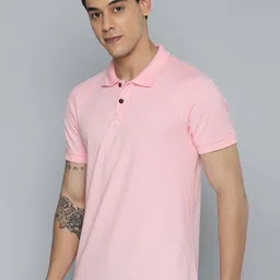 Organic Chics Men Pack of 2 Anti Odour Solid Polo Collar Cotton T-shirts-picture-40