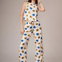 ADDYVERO Printed Round Neck Top With Trousers-image-2