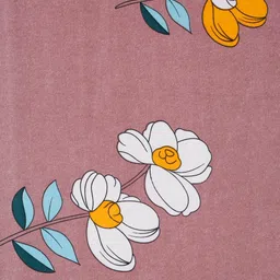 HOSTA HOMES Pink & White Geometric 300 TC Queen Bedsheet with 2 Pillow Covers image 5