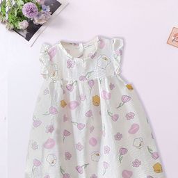 FOREVER FRIDAY Girls Conversational Print A-Line Dress-picture-43