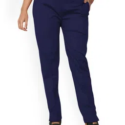 SRISARAS Women Mid-Rise Slim Fit Regular Trousers-image-10