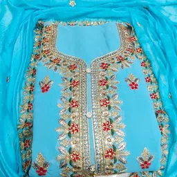 Suha Embroidered Unstitched Dress Material-picture-10