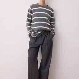 Trendyol Women Striped Pullover-image-3