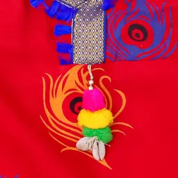 KID1 Girls Mor Pankh Halter Neck Kurti Dhoti image 3
