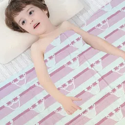 Syga Pure Soft Cotton Blanket Crown Print - Pink(Color and design slightly may vary) image 2