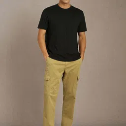 Louis Philippe Jeans Men Mid-Rise Cotton Regular Trousers image 4