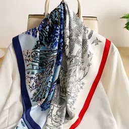 CrossKulture Women Printed Satin Scarf-image-82