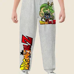 LOCAVESTIR Boys Dragonball Z Anime Printed Mid Rise Joggers-picture-39