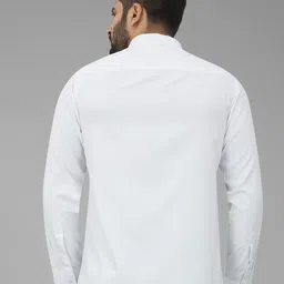 VFG Men Solid Spread Collar Cotton Semiformal Shirt image 4