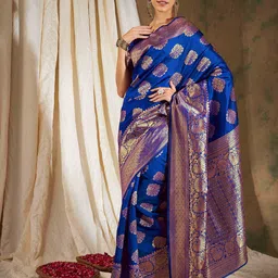 SHADOW & SAINING Woven Design Zari  Banarasi Saree-picture-30