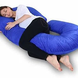 jaga home decor Cotton Pregnancy Pillow Pack of 1 Solid C Shape-picture-41