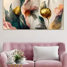 DEKORSTATION Pink & Green Painted Wooden Wall Art-image-50