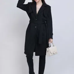 Blue Ronin Notched Lapel Hip-Length Single-Breasted Overcoat-image-81