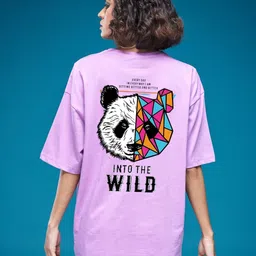 SMARTEES Women Printed Drop-Shoulder Sleeves Oversized T-shirt image 3