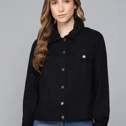 Tripursundari Fashion Lightweight Cotton Denim Trucker Jacket-picture-22