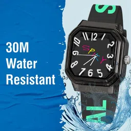 Spiky Unisex Kids Dial & Textured Straps Analogue Watch SPKEVA40_C1_Blk image 4