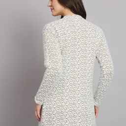 asdf Wool Blend Embellished Coat For Women image 2