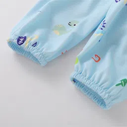 Kookie Kids Full Length Lounge Pant Dino Print - Blue image 4