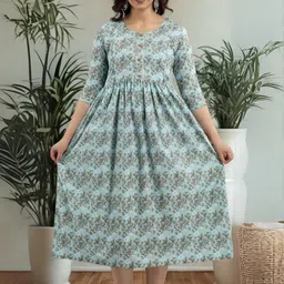 vaidiki Women's Plus Size Maternity Printed Kurta-picture-32