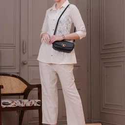 OH MI DIOS Self Designed Pure Cotton Shirt Collar Shirt With Trousers-picture-12