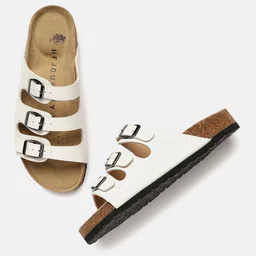 HF JOURNEY Women Cork Open Toe Flats with Buckles-picture-22