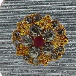 Vidhya Kangan Multicoloured Alloy Brooch image 2
