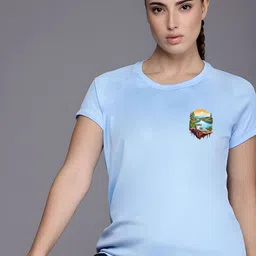 SZN Women Printed Pockets T-shirt-picture-45