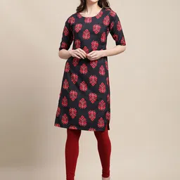 7Threads Women Pack Of 6 Floral Printed Kurtas image 2