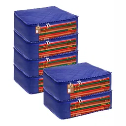 atorakushon Blue Set of 6 Reusable Multi-Utility Organisers-image-81