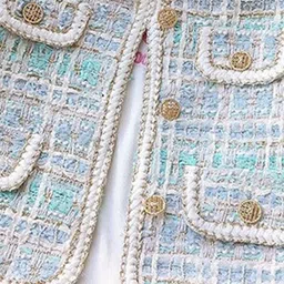 StyleCast x Revolte Girls Collarless Self Design Tailored Jacket image 4