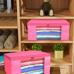 Aura Pink & Blue 6 Pieces Foldable Multi-Utility Organisers image 3