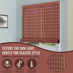 RUBOXA Maroon Window Blinds image 3