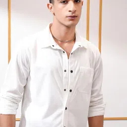 HIGHLANDER Men Slim Fit Opaque Casual Shirt-picture-26