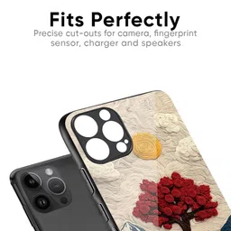 QRIOH Floral Printed iPhone 11 Pro Max Back Case Mobile Accessories image 3