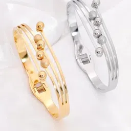 STYLEKRAFT Stainless Steel Brass-Plated Bracelet-picture-31