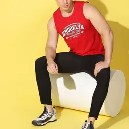 WOOSTRO Men Pack Of 2 Typography Printed Scoop Neck Cotton Slim Fit T-shirts image 3
