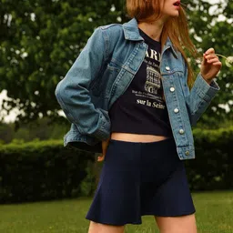 H&M Pleated Scuba Skort image 2