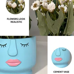 Art Street Green 1 Pieces Daisy Artificial Flower With Pot image 4