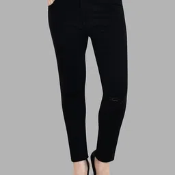 SZN Women Classic Slim Fit Mid-Rise Stretchable Jeans-image-4