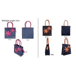 FOONTY Embellished Structured Handheld Bag with Applique image 3