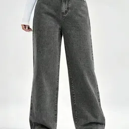 SAKIA Women Jean Relaxed Fit High-Rise Light Fade Stretchable Jeans-picture-14