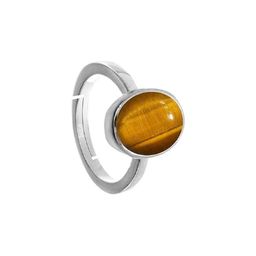 GenZcomplex Silver-Plated Brass Crystals Finger Ring-picture-3