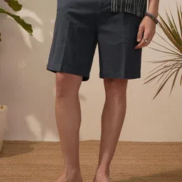 HIGHLANDER Men Solid Relaxed Fit Shorts-image-59