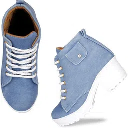 krafter girls shoes stylish fashion party wear heel Boots For Women image 4