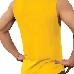 r rockin tees Pack of 3 Polyester Printed Gym Sandow/Vest for Unisex Men Vest image 2