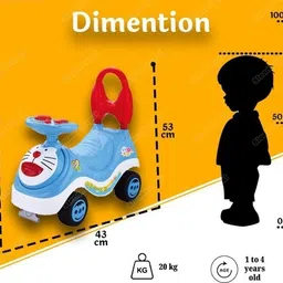prabal Doremon Toys Magic CAR & Frog Scooter & Push Car Battery Operated Ride On image 4