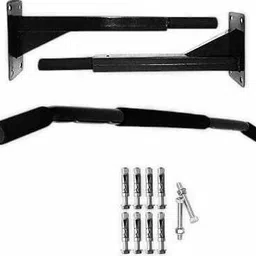 lioner Wall Mounted Pull Up Bar/Chin Up Bar(Black) for Home GYM Chin-up Bar image 3