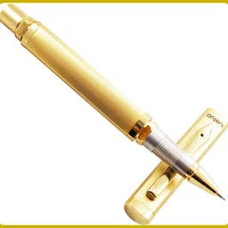parmarth enterprises 999 Gold Plated Triangular Luxury Writing Instrument for Business & Personal Use Ball Pen-picture-32