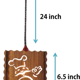 us dzire 520 Chef Ceiling Light Wooden Pendant lamp Shade (with Bulb) Handcraft Artistic Hanging Night Lamp Pendants Ceiling Lamp image 4