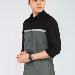 peter england Men Regular Fit Striped Casual Shirt image 3